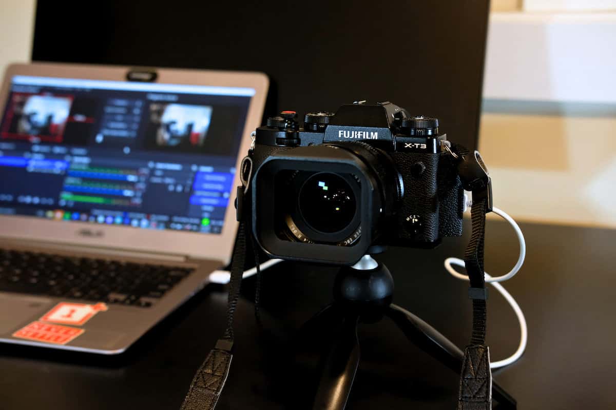 Fujifilm X Camera setup as webcam for live streaming